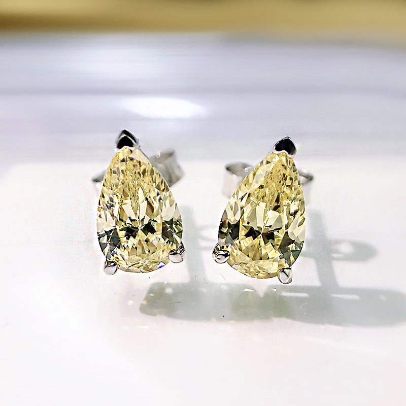The Elodie Pear-Cut Drop Earrings