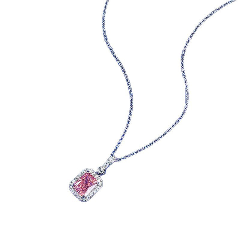 The Sabine Padparadscha Ice-Cut Pendant Necklace