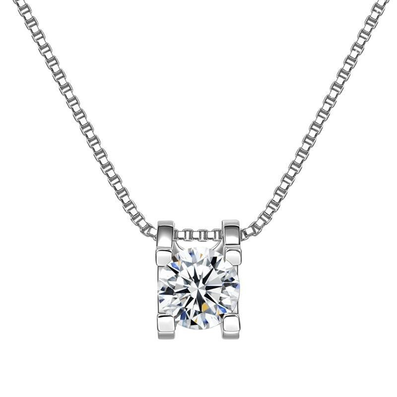 The Lumière Moissanite Solitaire Pendant