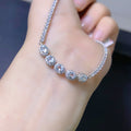 The Celeste Natural Aquamarine Tennis Bracelet