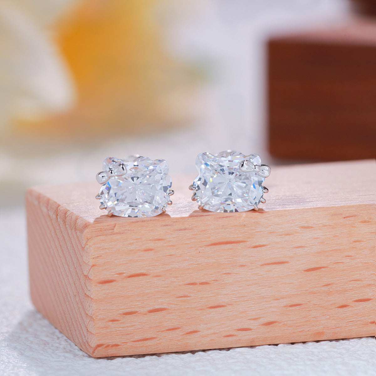 The Kitty Crystal Cat Jewelry Duo