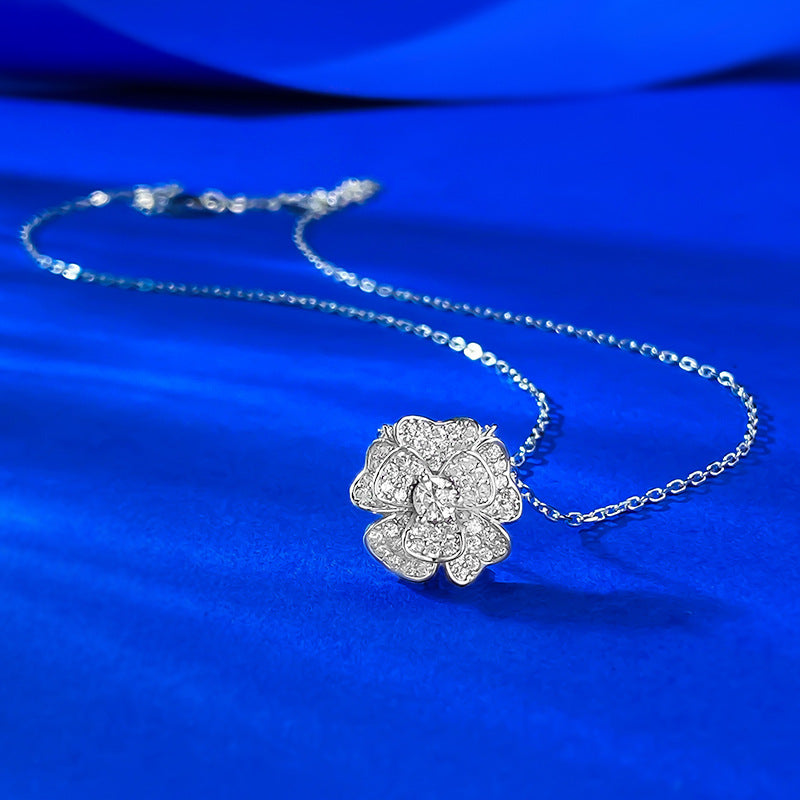 The Camille Camellia Flower Pendant Necklace