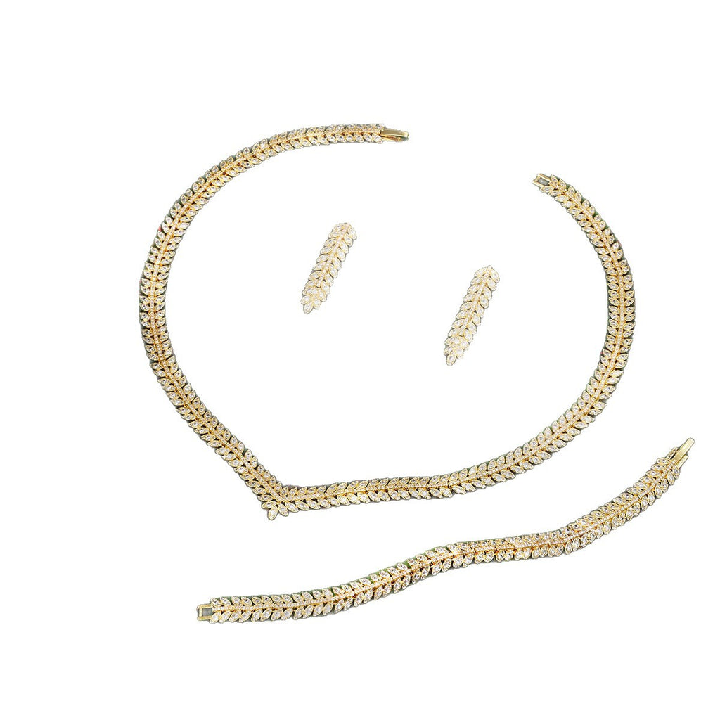 The Camille Classic Crystal Bridal Jewelry Set