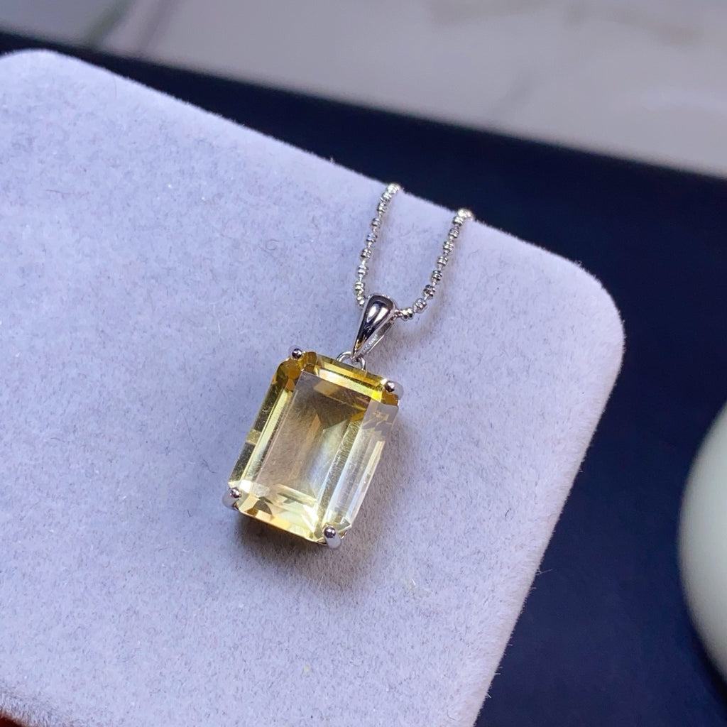 The Soleil Natural Citrine Statement Pendant