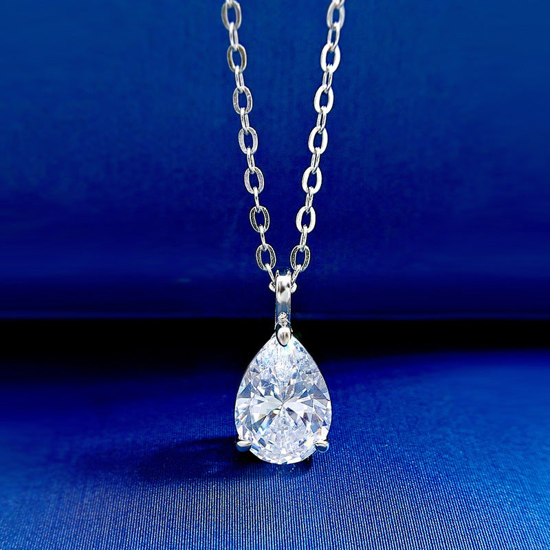 The Delphine Pear Drop Pendant Necklace
