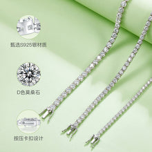 Load image into Gallery viewer, 5mmMoissanite Full Inlay Bull Head Tennis Chain Bracelet Necklace Fashion European and American Hip Hop StyleS925Sterling Silver Lab-Grown Diamond