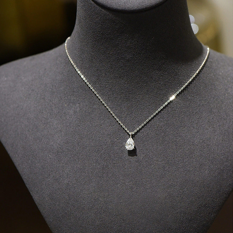 The Delphine Pear Drop Pendant Necklace