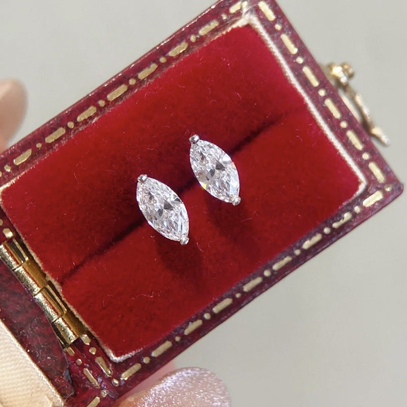 The Iris Marquise Mini Stud Earrings