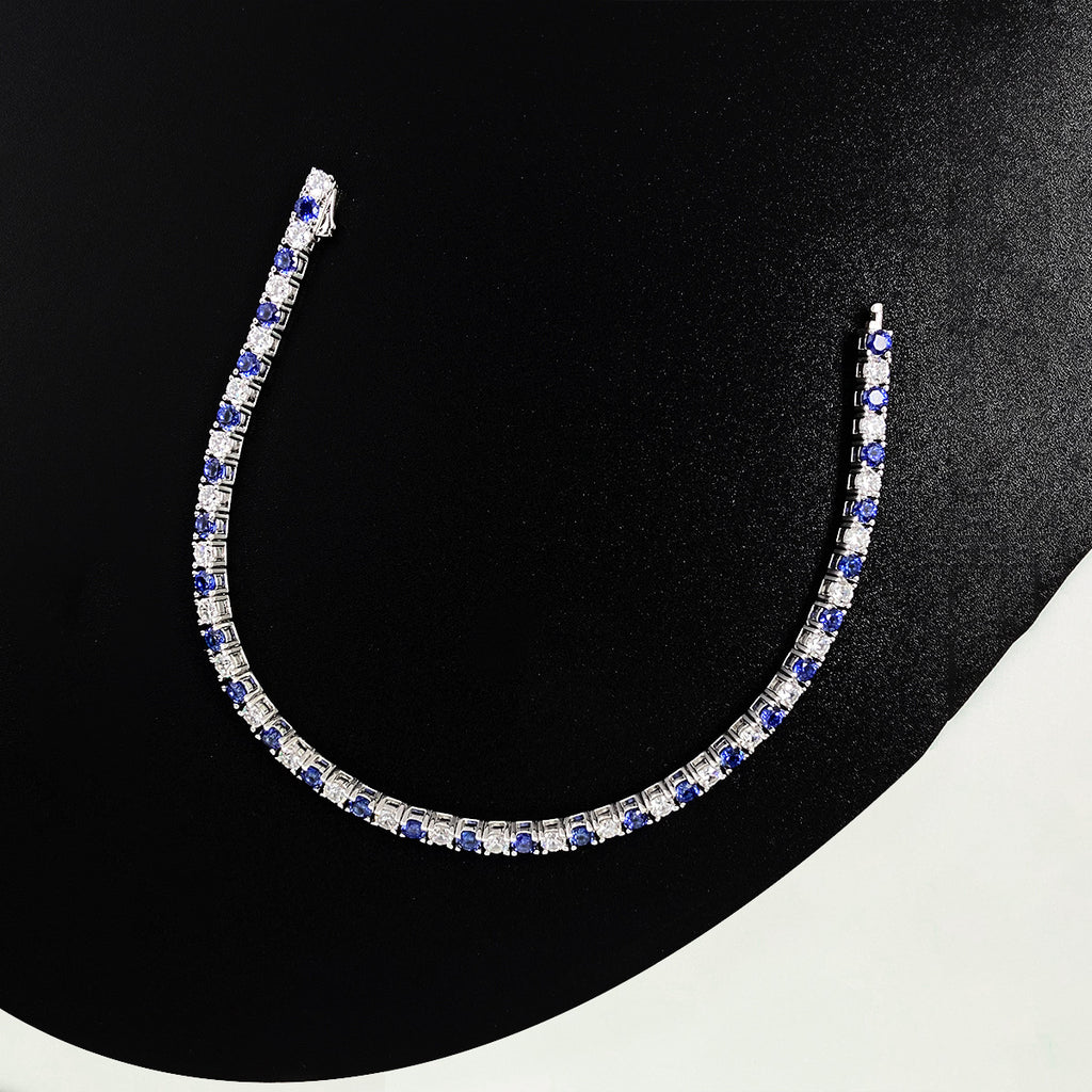 The Sabine Blue Sapphire Tennis Bracelet
