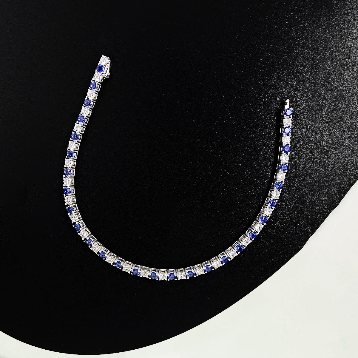 The Sabine Blue Sapphire Tennis Bracelet