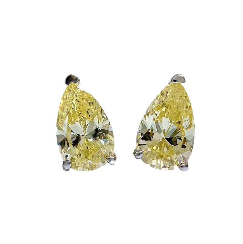 The Elodie Pear-Cut Drop Earrings