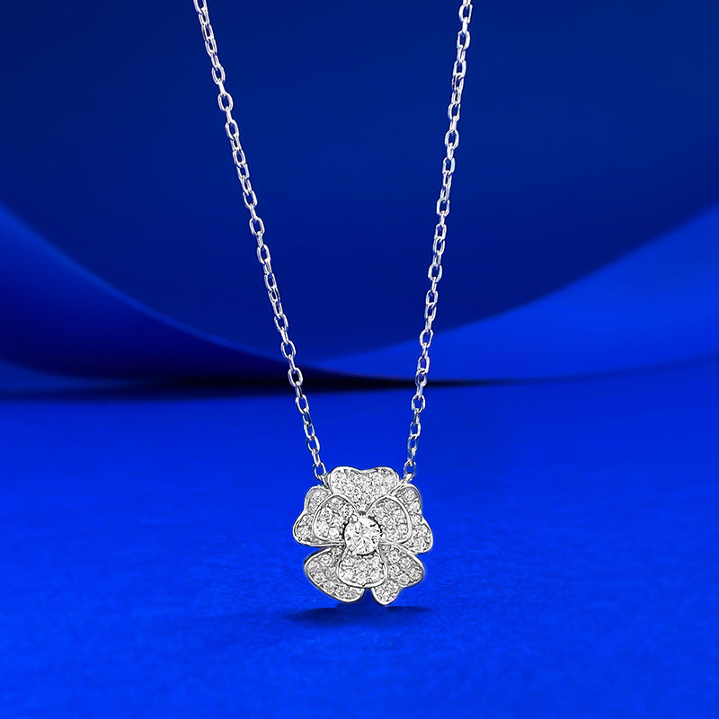 The Camille Camellia Flower Pendant Necklace