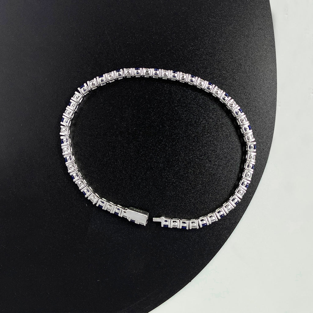 The Sabine Blue Sapphire Tennis Bracelet
