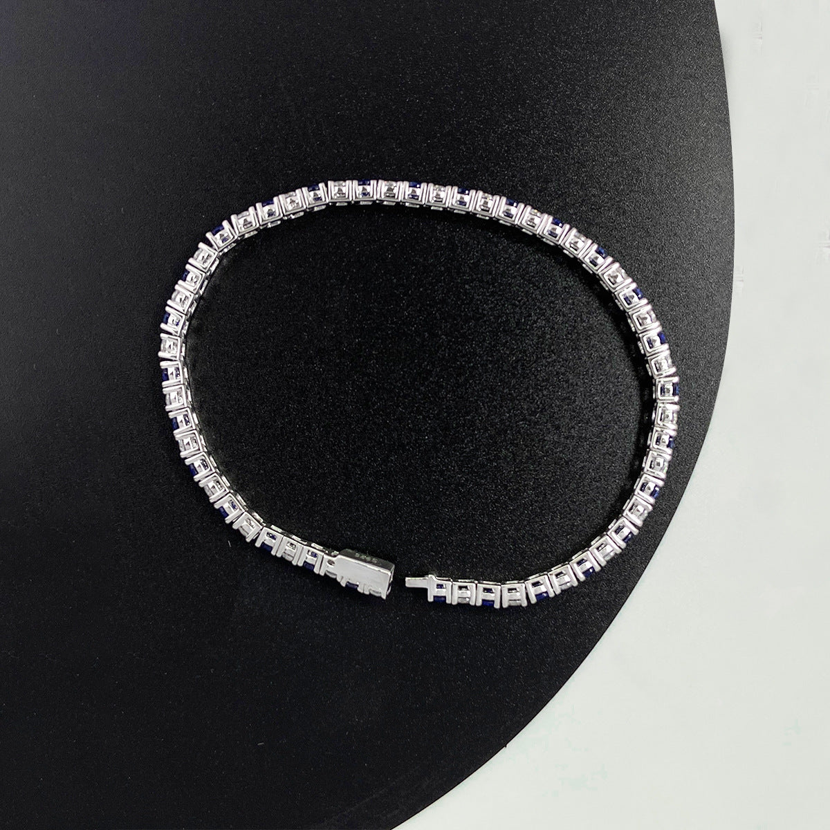 The Sabine Blue Sapphire Tennis Bracelet