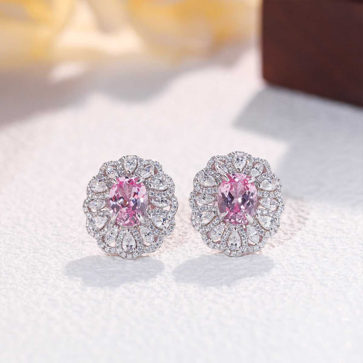 The Amelie Morganite Pink Jewelry Suite