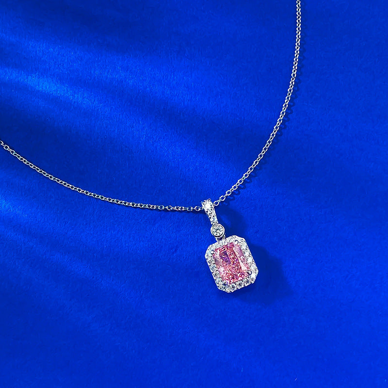 The Sabine Padparadscha Ice-Cut Pendant Necklace
