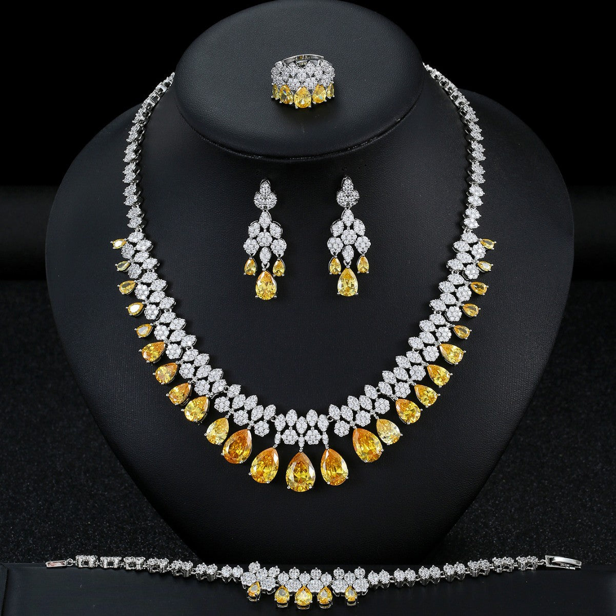 The Viviana Crystal Bridal Jewelry Set