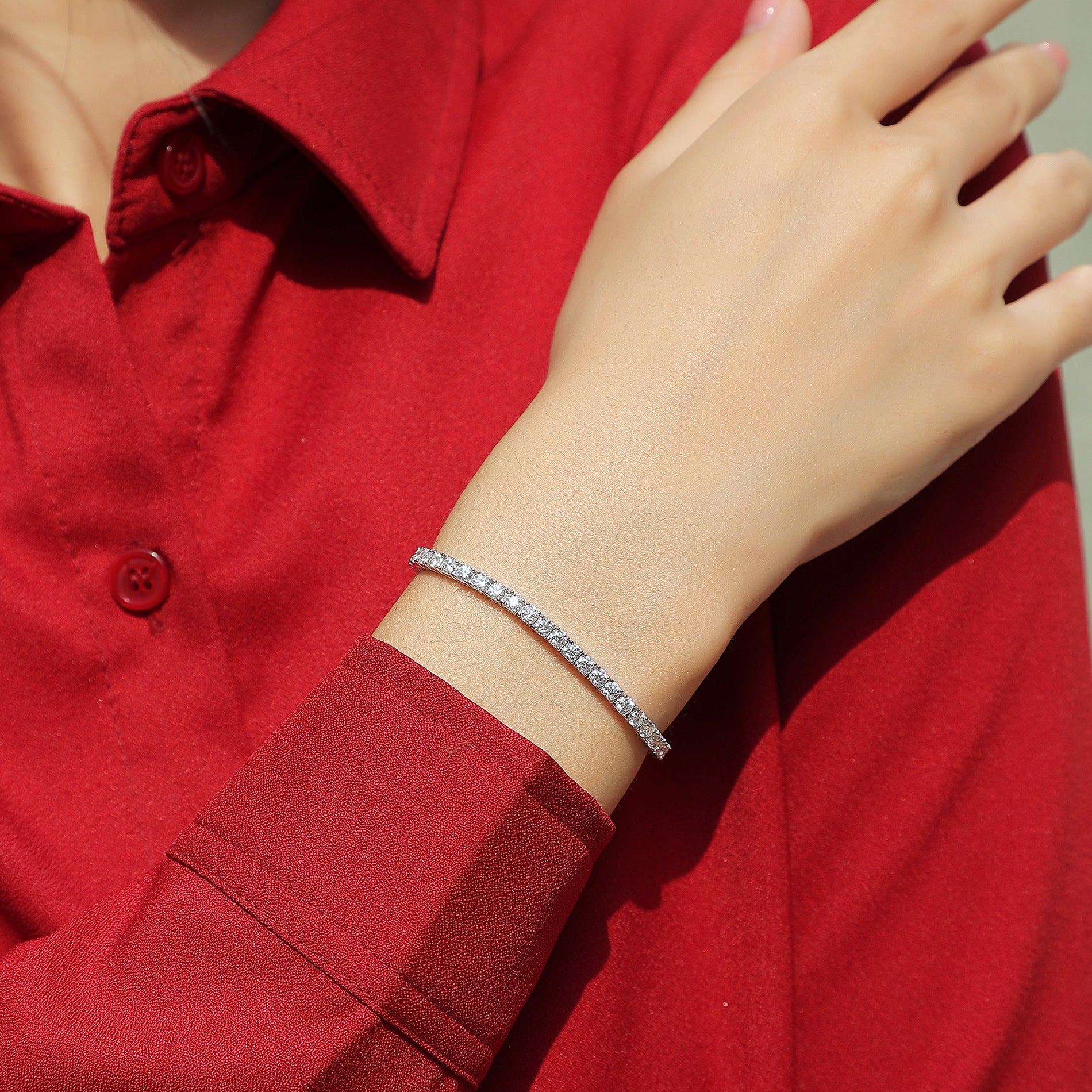 The Riviera Moissanite Tennis Bracelet
