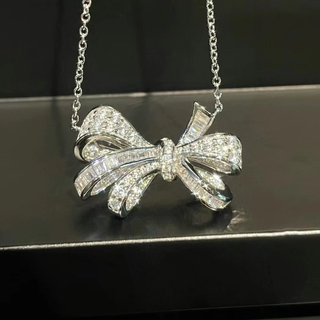The Colette Bow Drop Necklace
