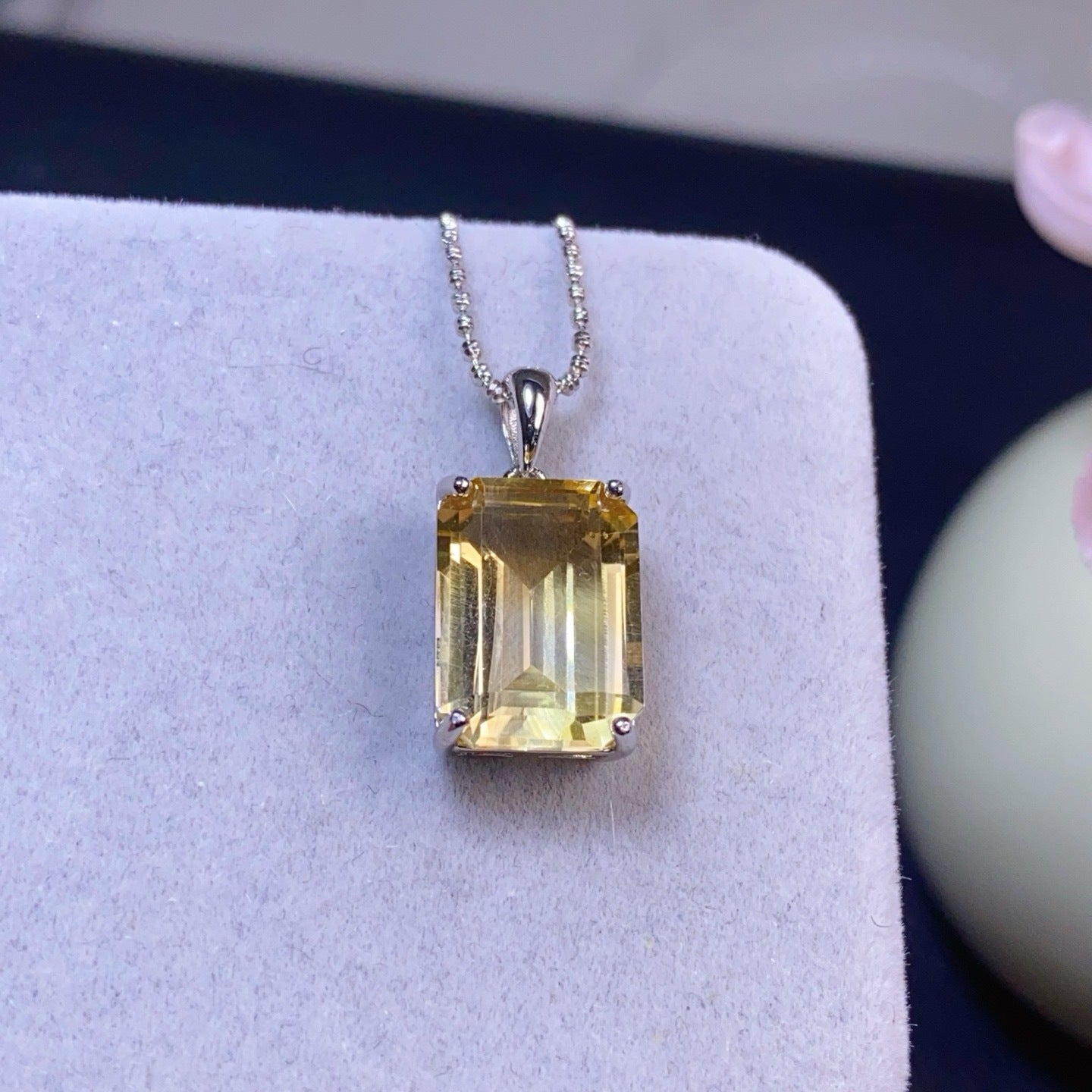 The Soleil Natural Citrine Statement Pendant