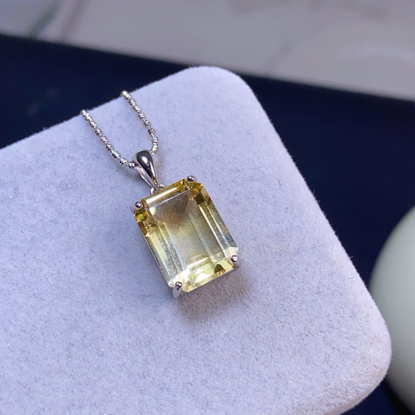 The Soleil Natural Citrine Statement Pendant