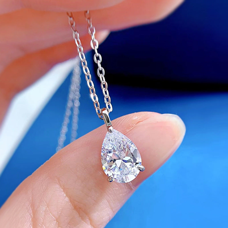 The Delphine Pear Drop Pendant Necklace