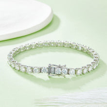 Load image into Gallery viewer, 5mmMoissanite Full Inlay Bull Head Tennis Chain Bracelet Necklace Fashion European and American Hip Hop StyleS925Sterling Silver Lab-Grown Diamond