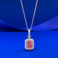 The Sabine Padparadscha Ice-Cut Pendant Necklace