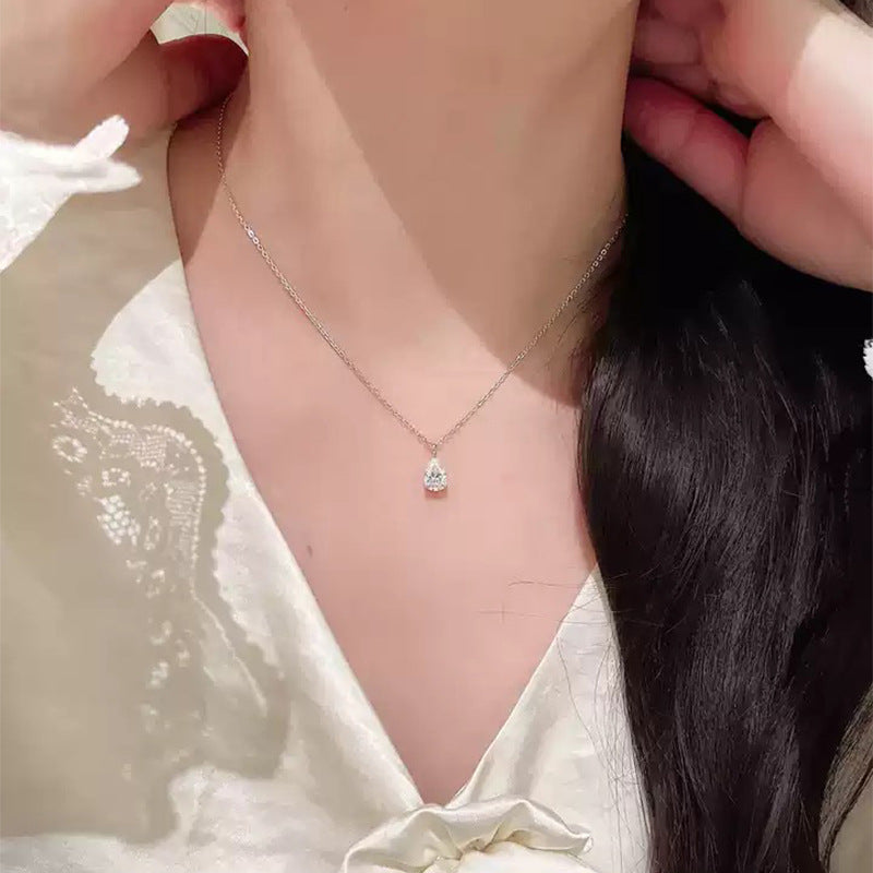 The Delphine Pear Drop Pendant Necklace
