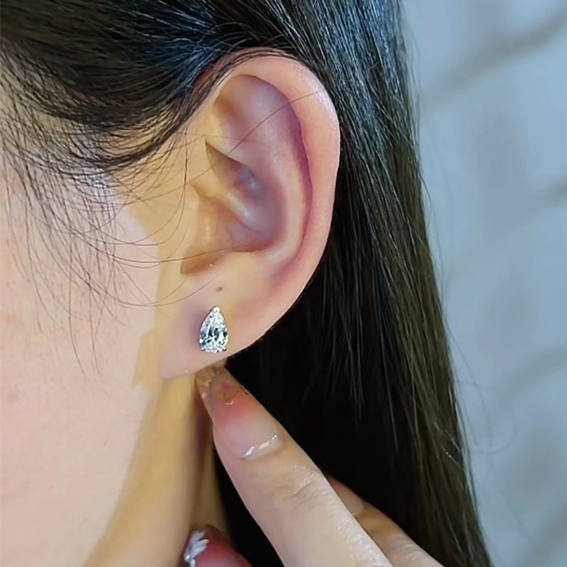 The Elodie Pear-Cut Drop Earrings