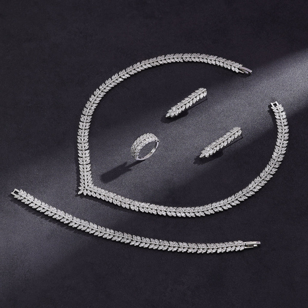 The Camille Classic Crystal Bridal Jewelry Set