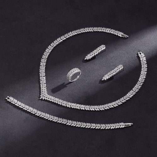 The Camille Classic Crystal Bridal Jewelry Set