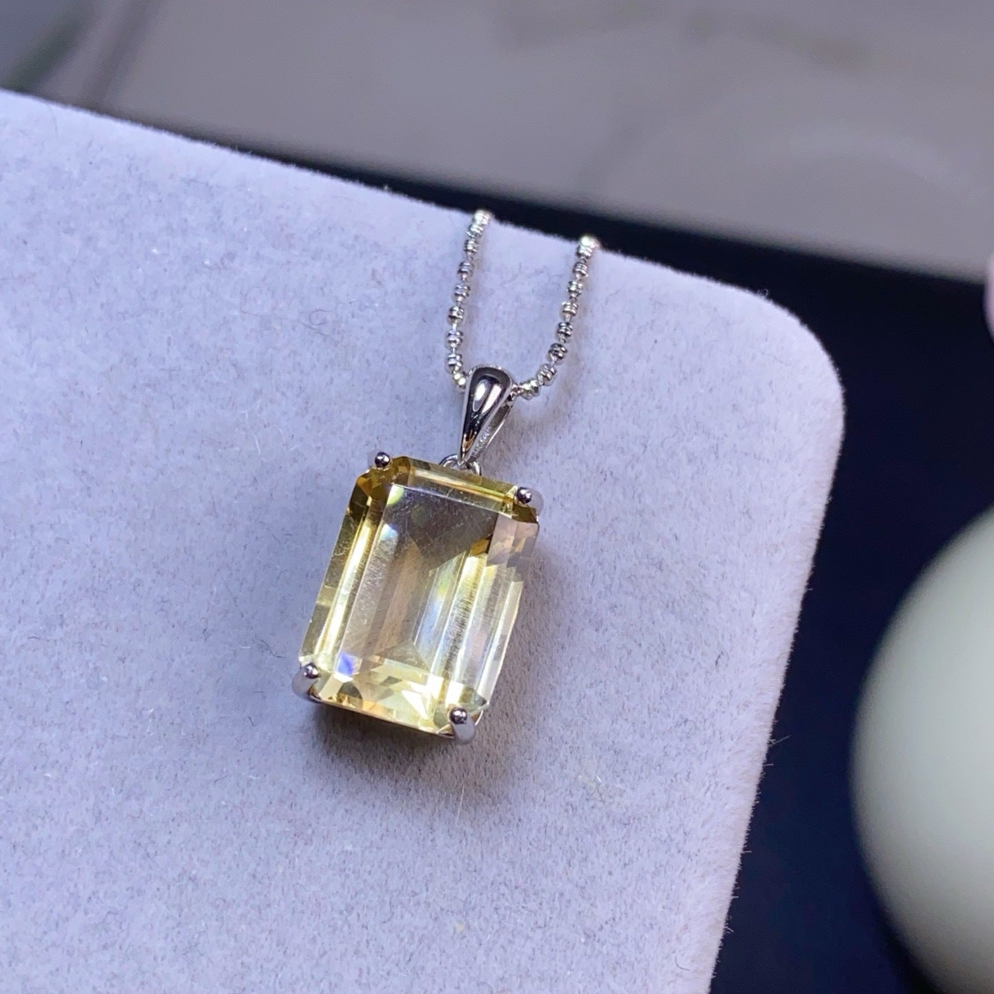 The Soleil Natural Citrine Statement Pendant