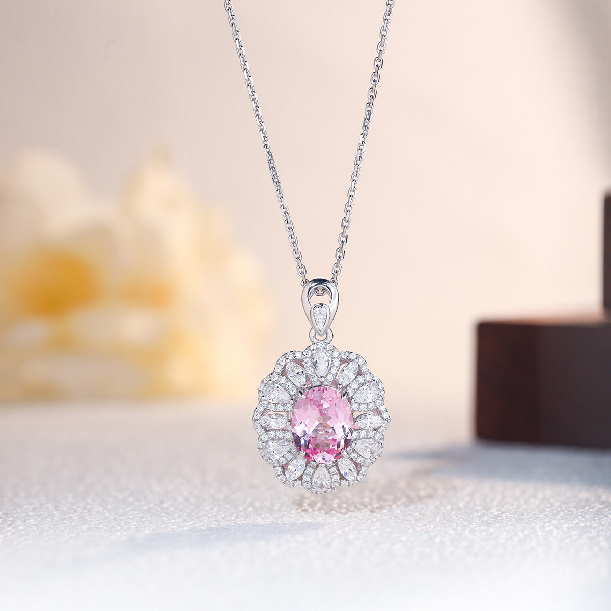The Amelie Morganite Pink Jewelry Suite