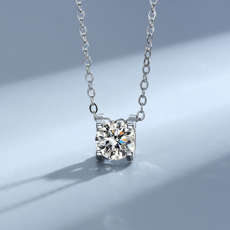 The Lumière Moissanite Solitaire Pendant