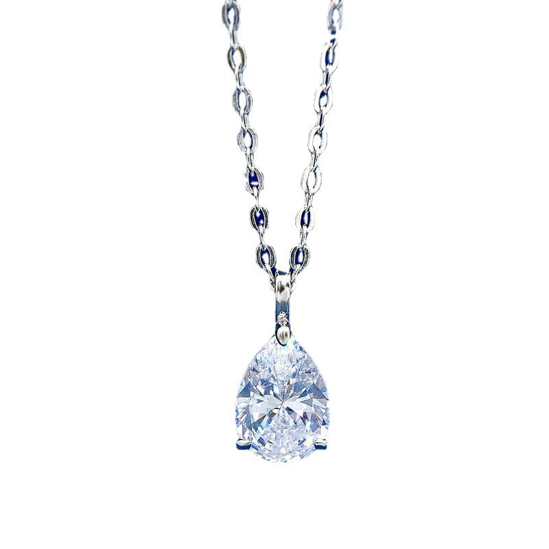 The Delphine Pear Drop Pendant Necklace