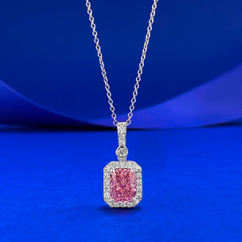 The Sabine Padparadscha Ice-Cut Pendant Necklace