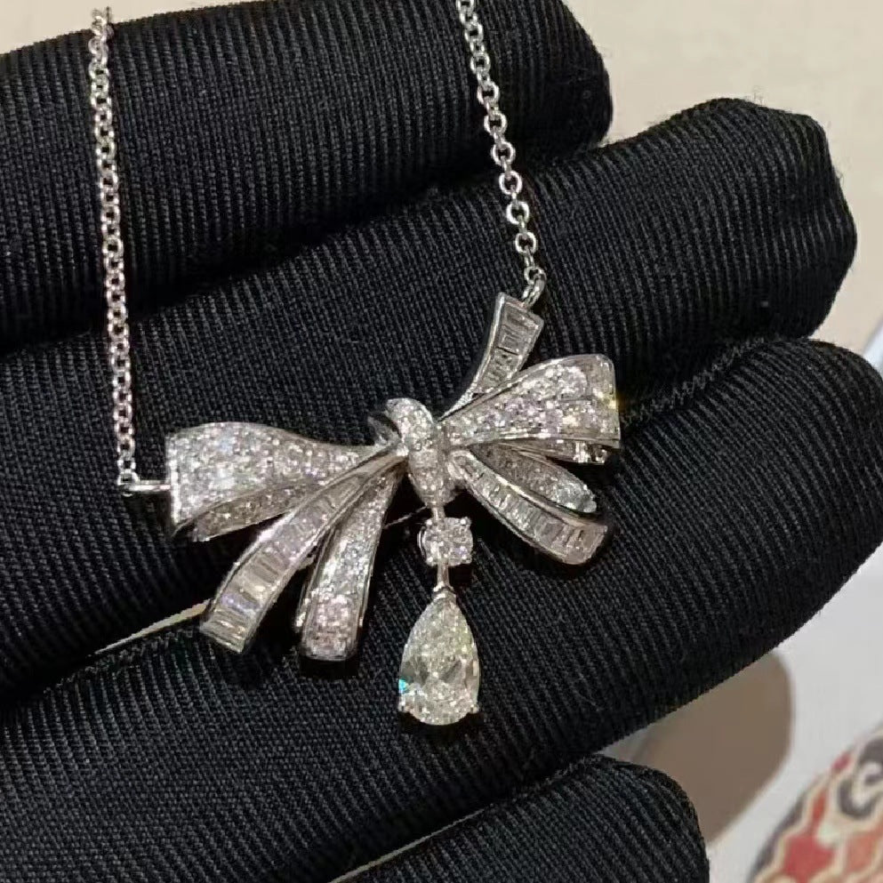 The Colette Bow Drop Necklace