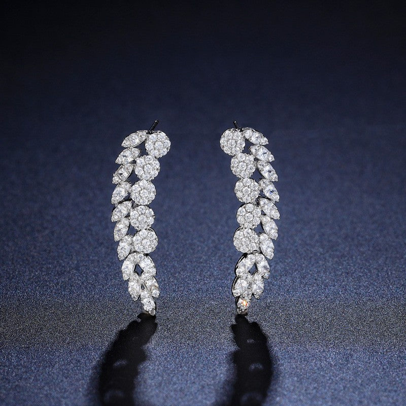 The Genevieve Y-Drop Bridal Jewelry Set