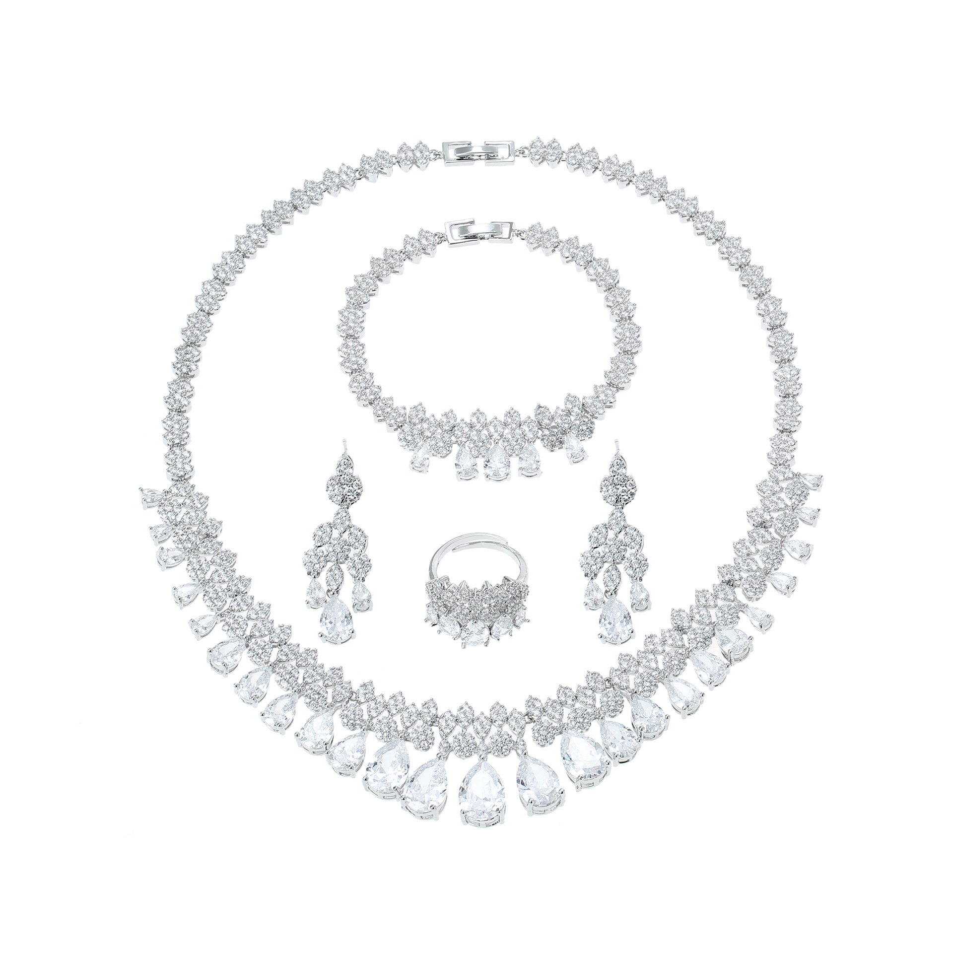 The Viviana Crystal Bridal Jewelry Set