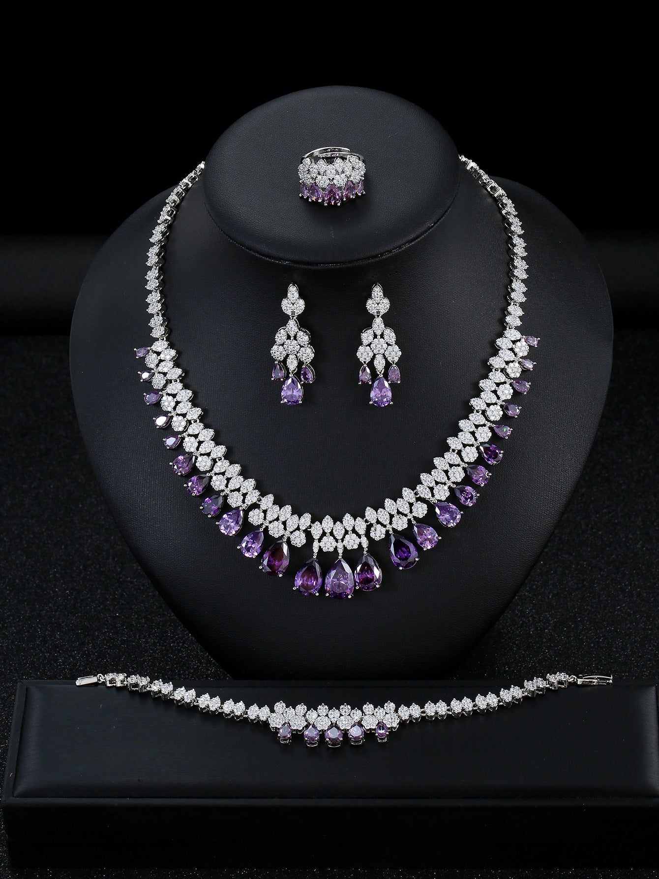 The Viviana Crystal Bridal Jewelry Set