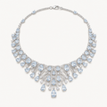 The Ondine Natural Aquamarine Pendant Necklace on warm white